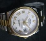 Replica Rolex Datejust Gold White Face Men 36mm Watch